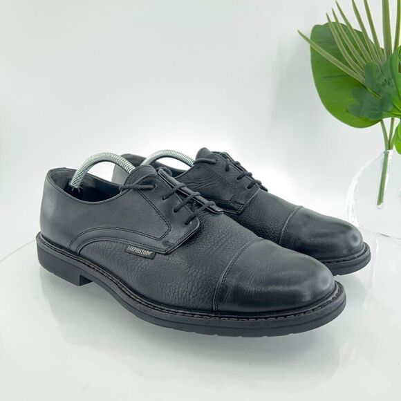 Mephisto France Men's Melchior Oxford Size 11 Cap Toe Black Aniline Leather - Picture 1 of 12